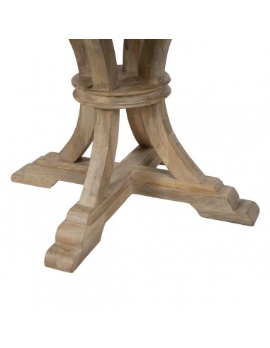 Mesa comedor redonda colonial GAZA 120, madera...