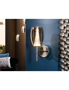 LÂMPADA DE PAREDE NEBULA 1L LED CROMADO.