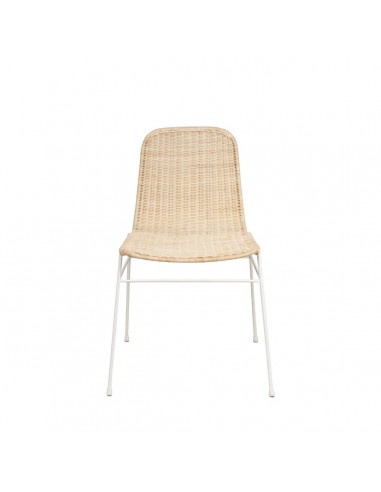 Cadeira minimalista Colette em rattan natural...