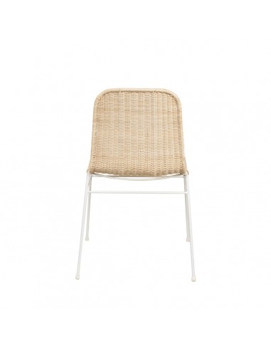 Silla Colette minimalista en ratán natural...
