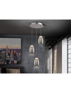 LÂMPADA DE LED NEBULA 3L CROMADA.