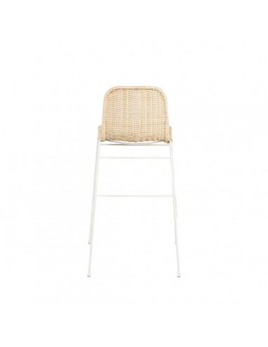 Banco CARLO 74 designer em vime natural e metal...