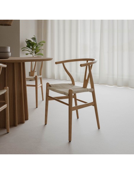 Silla WISH madera natural