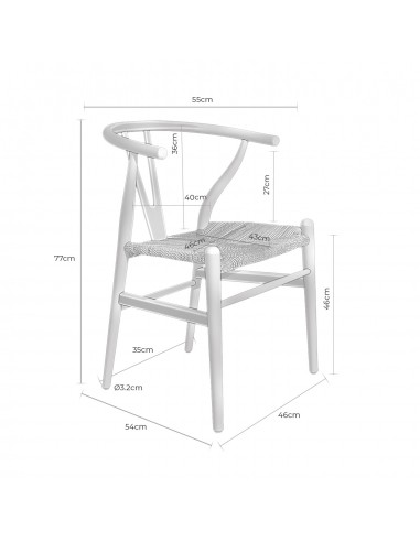 Silla WISH madera natural