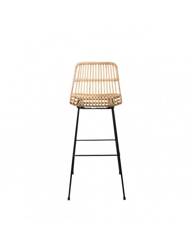 Banco de design GUIDO 77 em rattan natural e...