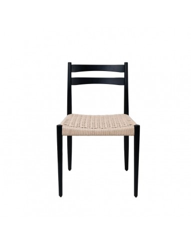 Silla contemporánea BONNIE en madera negra y...