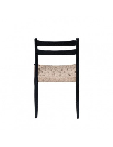 Silla contemporánea BONNIE en madera negra y...