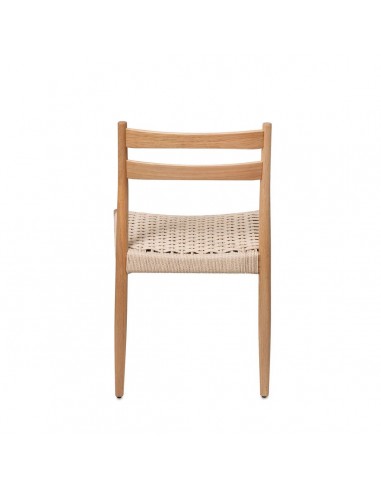 Silla colonial BONNIE madera y cuerda en natural