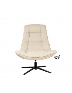 Butaca giratoria 360º PARMA, asiento amplio en tejido...