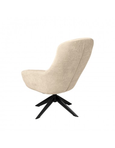 Butaca giratoria 360 BOLONIA, tejido beige y...
