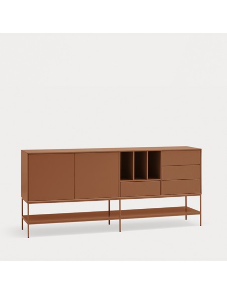 Teulat Platt Aparador minimalista 220 x 98, MDF lacado Arcilla