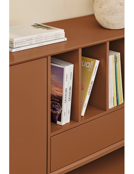 Teulat Platt Aparador minimalista 220 x 98, MDF lacado Arcilla