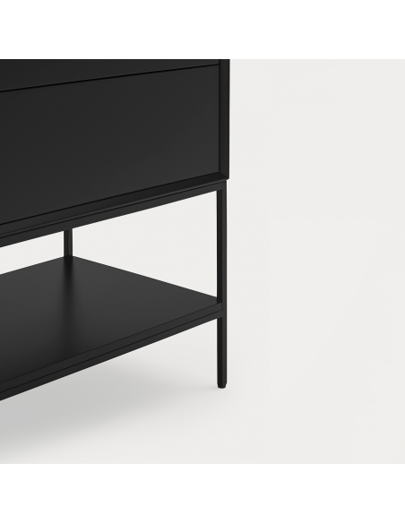 Teulat Platt Aparador minimalista 220 x 98, MDF lacado Gris Antracita