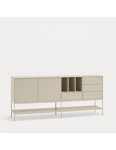 Teulat Platt Aparador minimalista 220 x 98, MDF lacado Arena