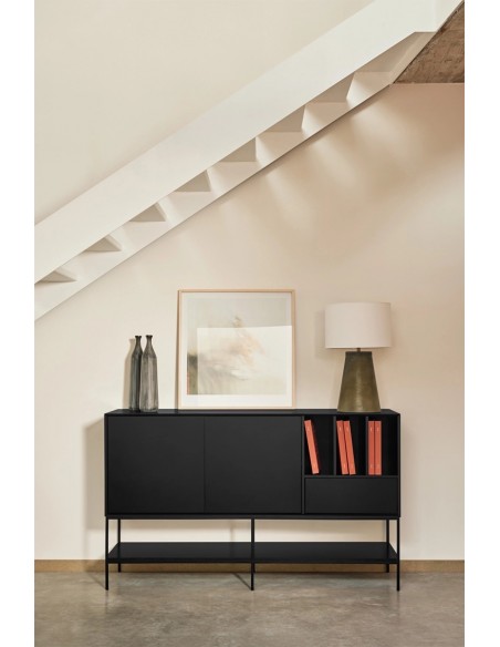 Teulat Platt Aparador minimalista 166 x 98, MDF lacado Cinza Antracite