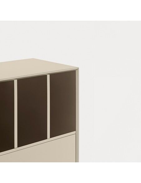 Teulat Platt Aparador minimalista 166 x 98, MDF lacado Areia