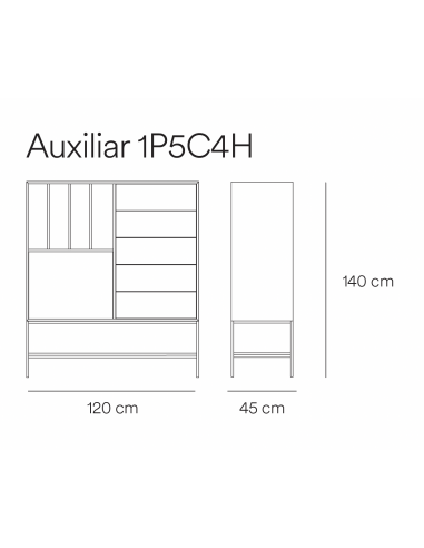Teulat Platt Aparador Alto minimalista 120 x...