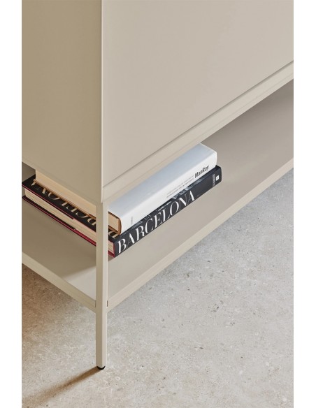 Teulat Platt móvel auxiliar minimalista 120 x 140, MDF lacado areia