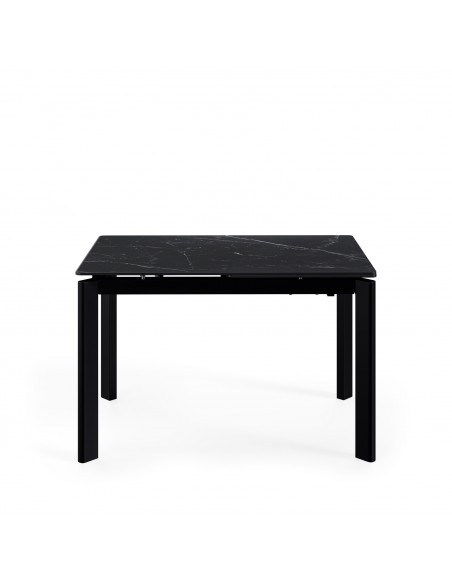 Mesa extensível CONSTANCE 120 (180) porcelânico preto