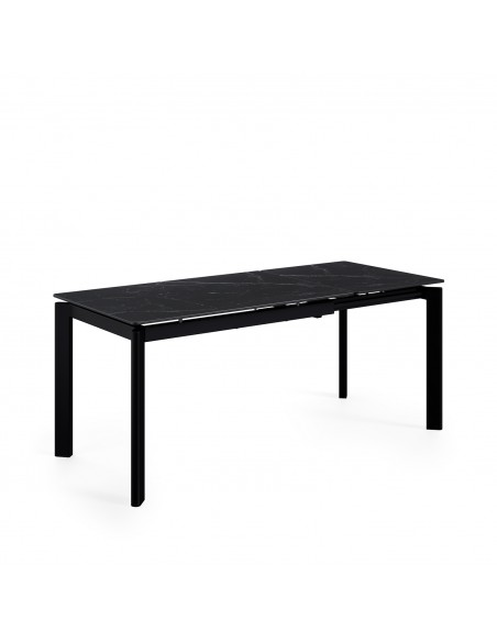 Mesa extensível CONSTANCE 120 (180) porcelânico preto