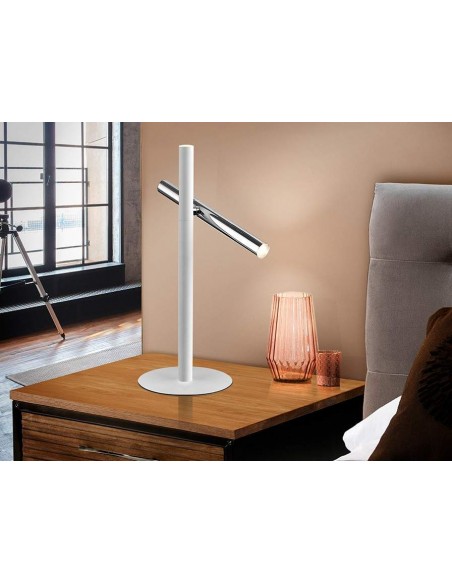 Schuller lámpara SOBREMESA VARAS CROMO 2 Led