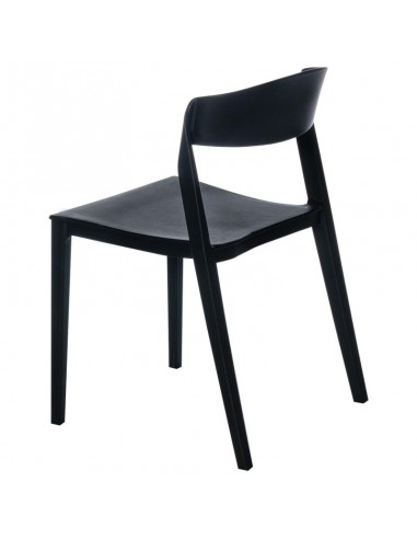 SILLA DE POLIPROPILENO ADELYN, NEGRO.