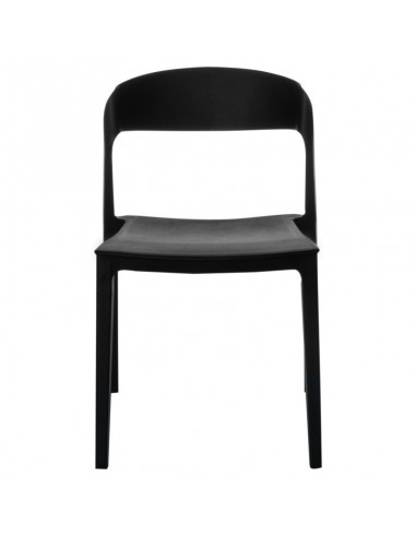 SILLA DE POLIPROPILENO ADELYN, NEGRO.