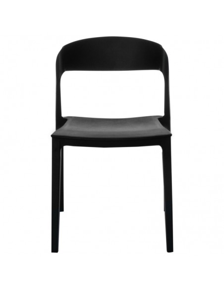 SILLA DE POLIPROPILENO ADELYN, NEGRO.