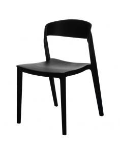 SILLA DE POLIPROPILENO ADELYN, NEGRO.