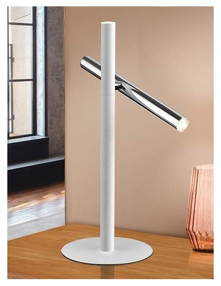 SOBREMESA VARAS CROMO 2 Led