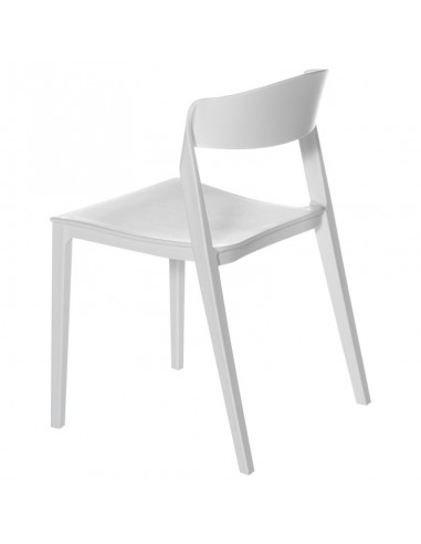 SILLA DE POLIPROPILENO ADELYN, BLANCO.