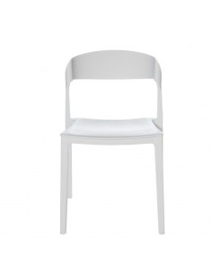 SILLA DE POLIPROPILENO ADELYN, BLANCO.