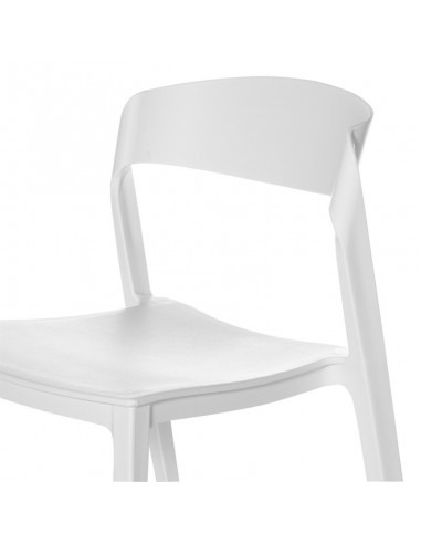 SILLA DE POLIPROPILENO ADELYN, BLANCO.