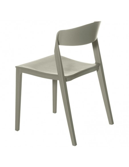 SILLA exterior ADELYN apilable, POLIPROPILENO MENTA.
