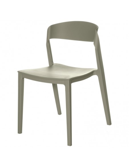 SILLA exterior ADELYN apilable, POLIPROPILENO MENTA.