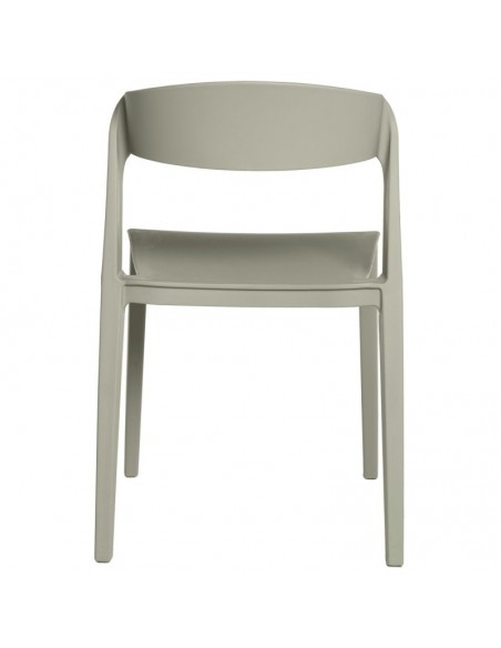 SILLA exterior ADELYN apilable, POLIPROPILENO MENTA.