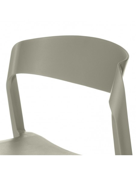 SILLA exterior ADELYN apilable, POLIPROPILENO MENTA.