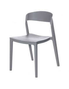 SILLA DE POLIPROPILENO ADELYN, GRIS. 2