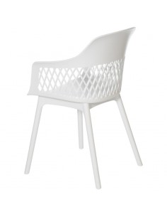 SILLA CON BRAZOS JAYDEN BLANCO. POLIPROPILENO 2