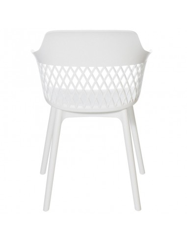 SILLA CON BRAZOS JAYDEN BLANCO. POLIPROPILENO