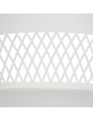 SILLA CON BRAZOS JAYDEN BLANCO. POLIPROPILENO