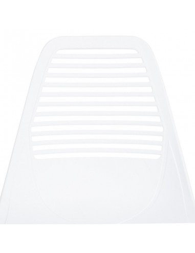 SILLA DE POLIPROPILENO LEIA BLANCA. PATAS METAL