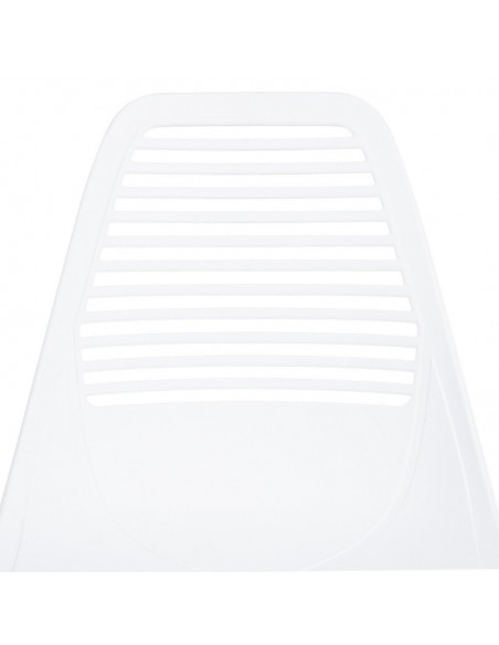 CADEIRA DE POLIPROPILENO LEIA BRANCO. PERNAS DE METAL