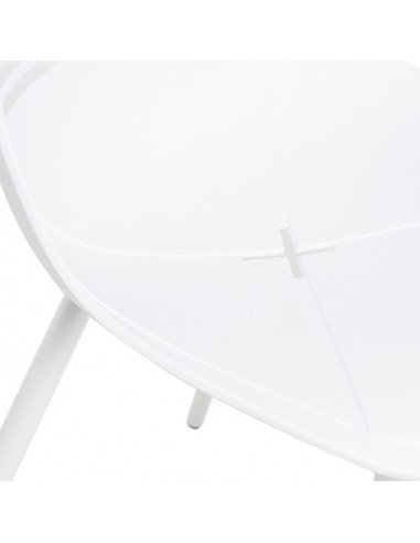 SILLA DE POLIPROPILENO LEIA BLANCA. PATAS METAL