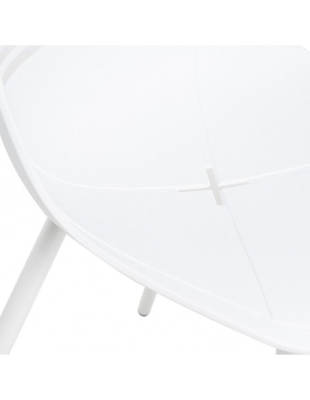 SILLA DE POLIPROPILENO LEIA BLANCA. PATAS METAL