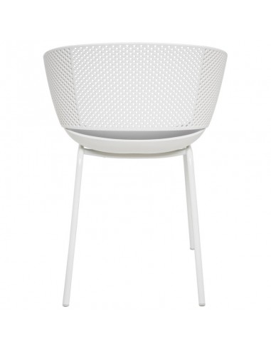 SILLA CON BRAZOS NOELLE BLANCO, POLIPROPILENO,...