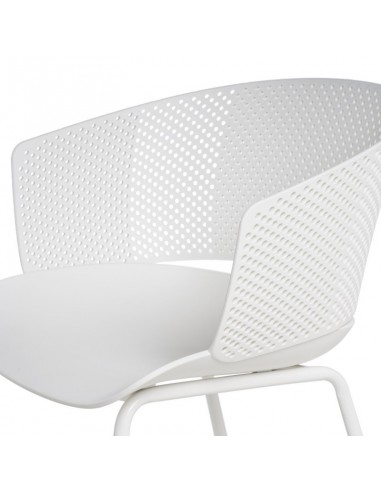SILLA CON BRAZOS NOELLE BLANCO, POLIPROPILENO,...