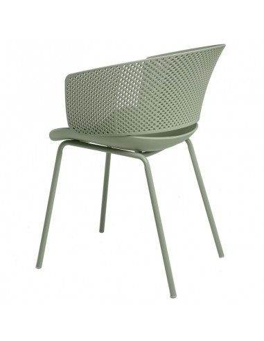 SILLA CON BRAZOS NOELLE MENTA, POLIPROPILENO,...