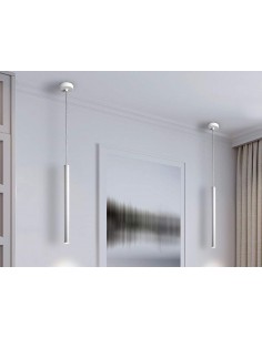 LAMPARA colgante VARAS BLANCO 1L