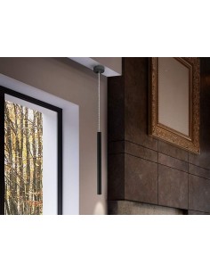LAMPARA colgante VARAS NEGRO 1L